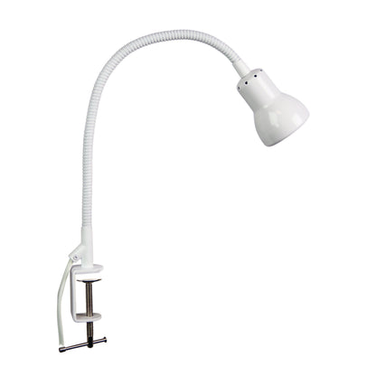 Scope Clamp Lamp White-TABLE AND FLOOR LAMPS-Oriel