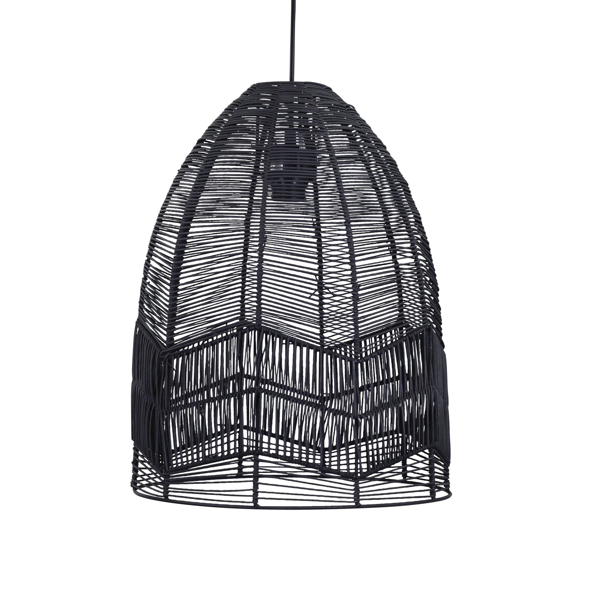 Serang DIY Pendant Black Rattan Cane - OL64457BK-DIY Pendants & Cords-Oriel Lighting