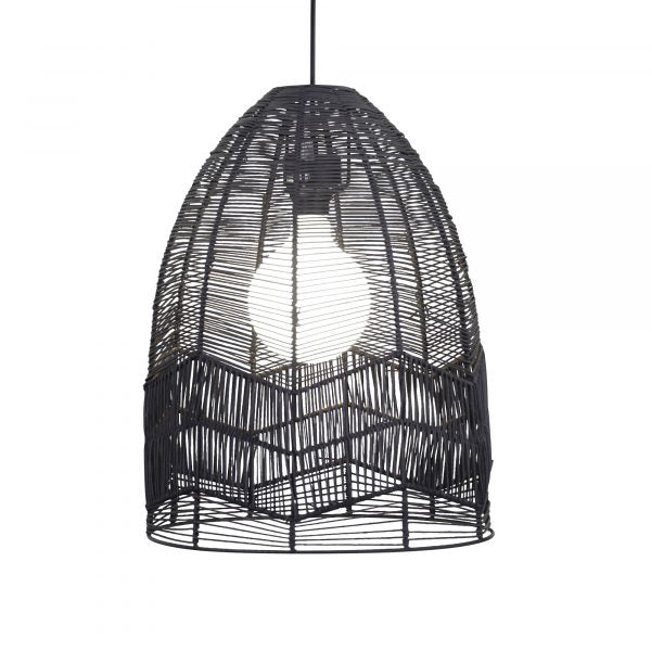 Serang DIY Pendant Black Rattan Cane - OL64457BK-DIY Pendants & Cords-Oriel Lighting