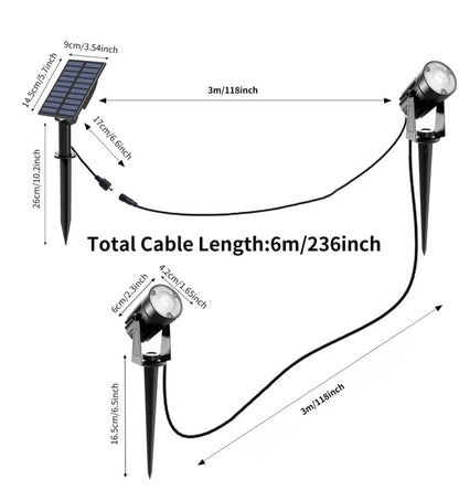 Series II Professional Grade 3000K 4 Piece DIY LED Solar 4 in 1 Garden Spike Kit Green Earth Lighting Australia, Garden, monetii