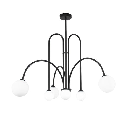 SESTINA Matt Black Semestral Drop Pendant Light-Pendant-Lighting Creations