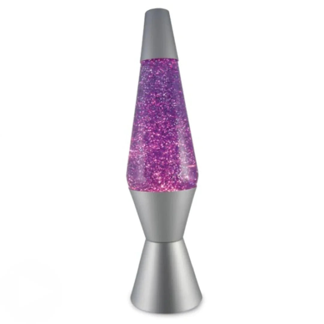 Silver/Purple Diamond Glitter Lava Lamp Dropli, Home & Garden > Lighting, silver-purple-diamond-glitter-lamp