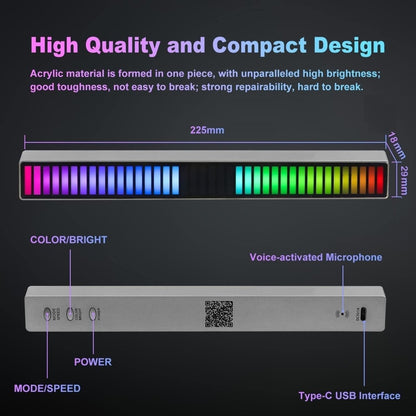 Smart Colorful RGB Music Sync Light Bar with App Control for Gaming, TV and Party (1 Piece) Dropli, Electronics > Computer Accessories, v178-49644