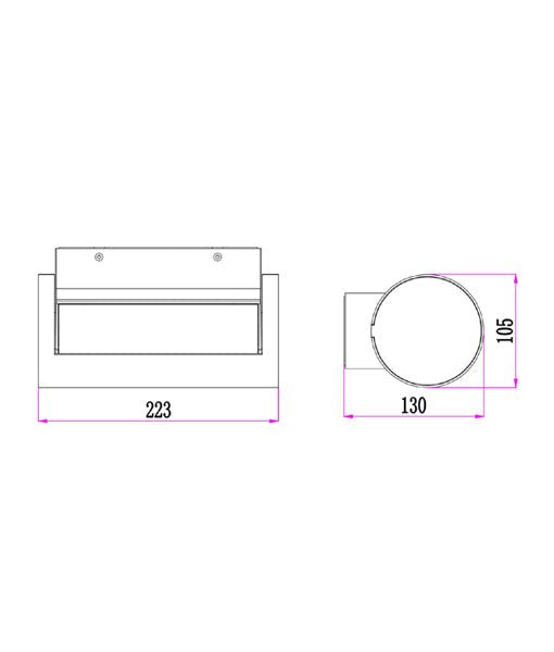 SOMBRA Exterior LED Adjustable Eyelid Surface Mounted Wall Light White 13W 3000K IP65 - SOMBRA02-Exterior Wall Lights-CLA Lighting