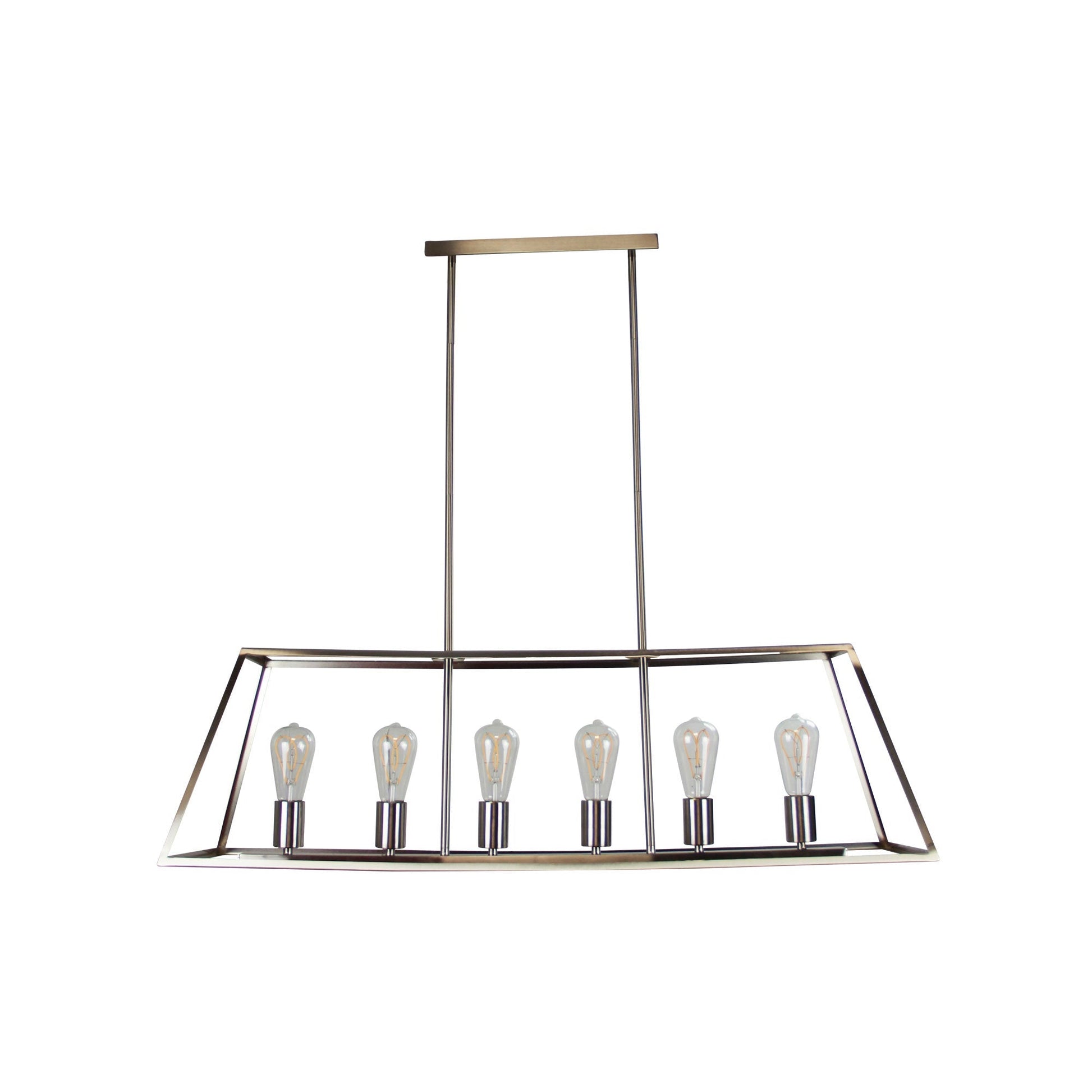 Southport 6 Light Pendant Brushed Chrome - SL66906BC-Island Pendant Lights-Oriel Lighting