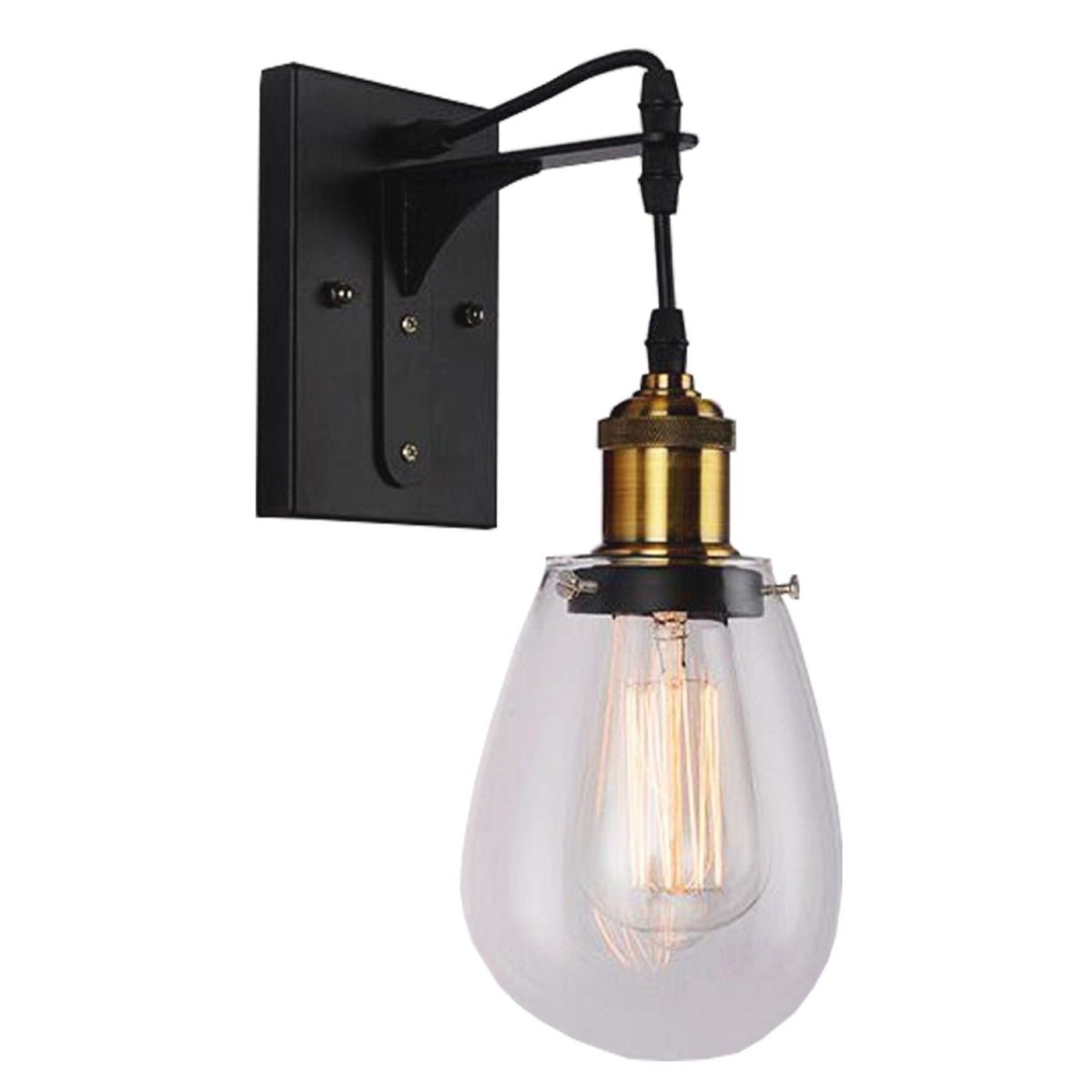 STRUNG Interior Surface Mounted Wall Light Black - STRUNG1-Wall Sconce-CLA Lighting