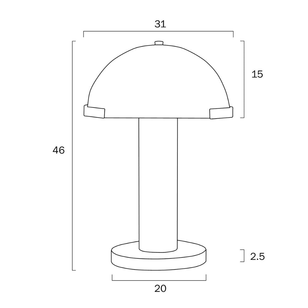 Telbix AUGUSTIN - 25W Table Lamp Telbix, TABLE LAMPS, telbix-augustin-25w-table-lamp