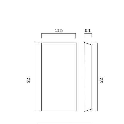 Telbix BLOC - 4W Up-Down LED Wall Light-WALL LIGHTS-Telbix