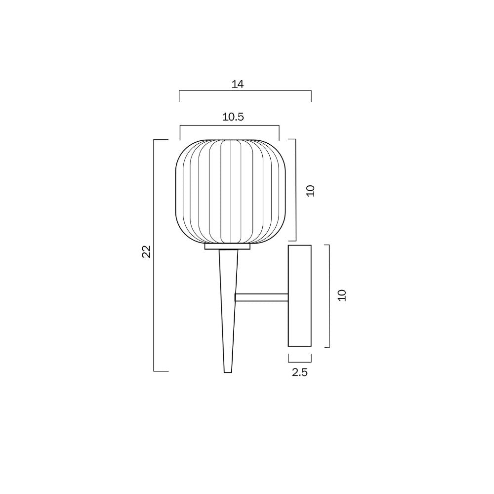 Telbix BOBO 1 - 3W Wall Light-WALL LIGHTS-Telbix