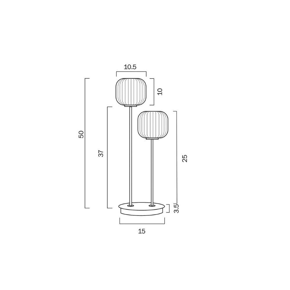 Telbix BOBO 2 - 6W Table Lamp Telbix, TABLE LAMPS, telbix-bobo-2-6w-table-lamp