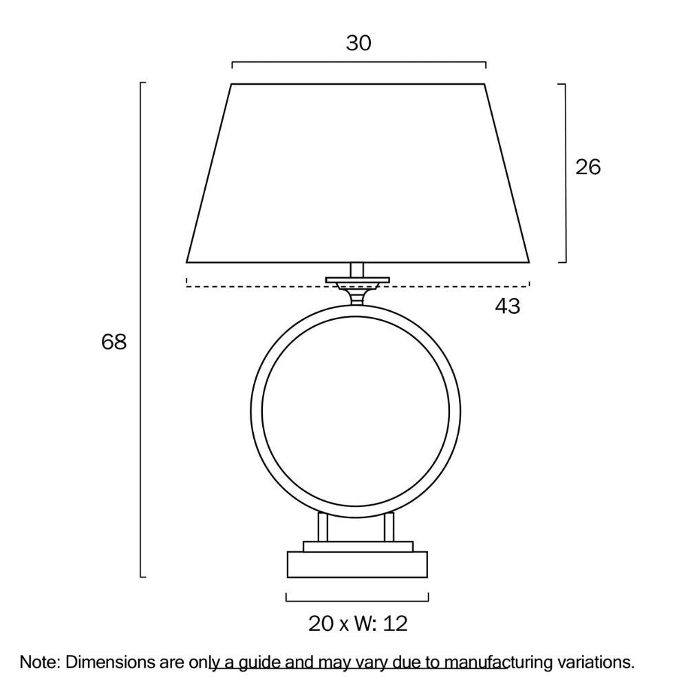 Telbix BRENA - 25W Table Lamp Telbix, TABLE LAMPS, telbix-brena-25w-table-lamp