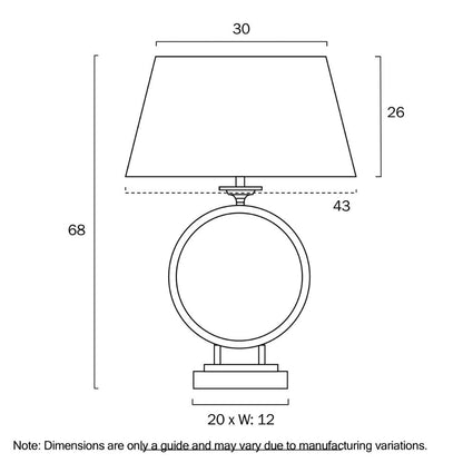 Telbix BRENA - 25W Table Lamp Telbix, TABLE LAMPS, telbix-brena-25w-table-lamp