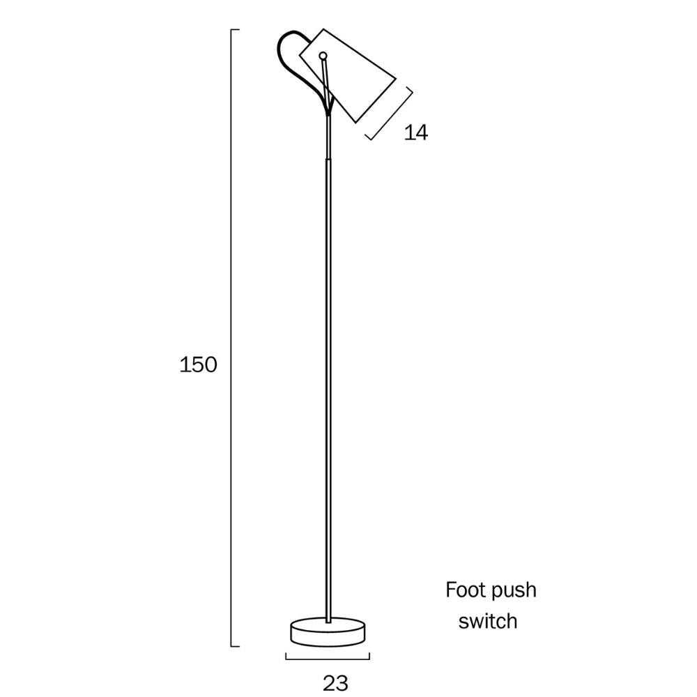 Telbix CHEVIOT - 25W Floor Lamp Telbix, FLOOR LAMPS, telbix-cheviot-25w-floor-lamp