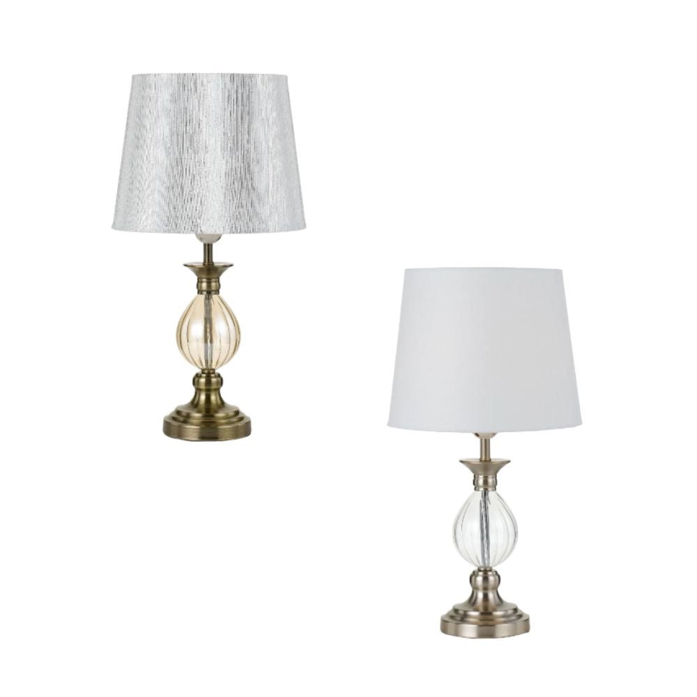 Telbix CREST - Metal And Glass Table Lamp Telbix, TABLE LAMPS, telbix-crest-metal-and-glass-table-lamp