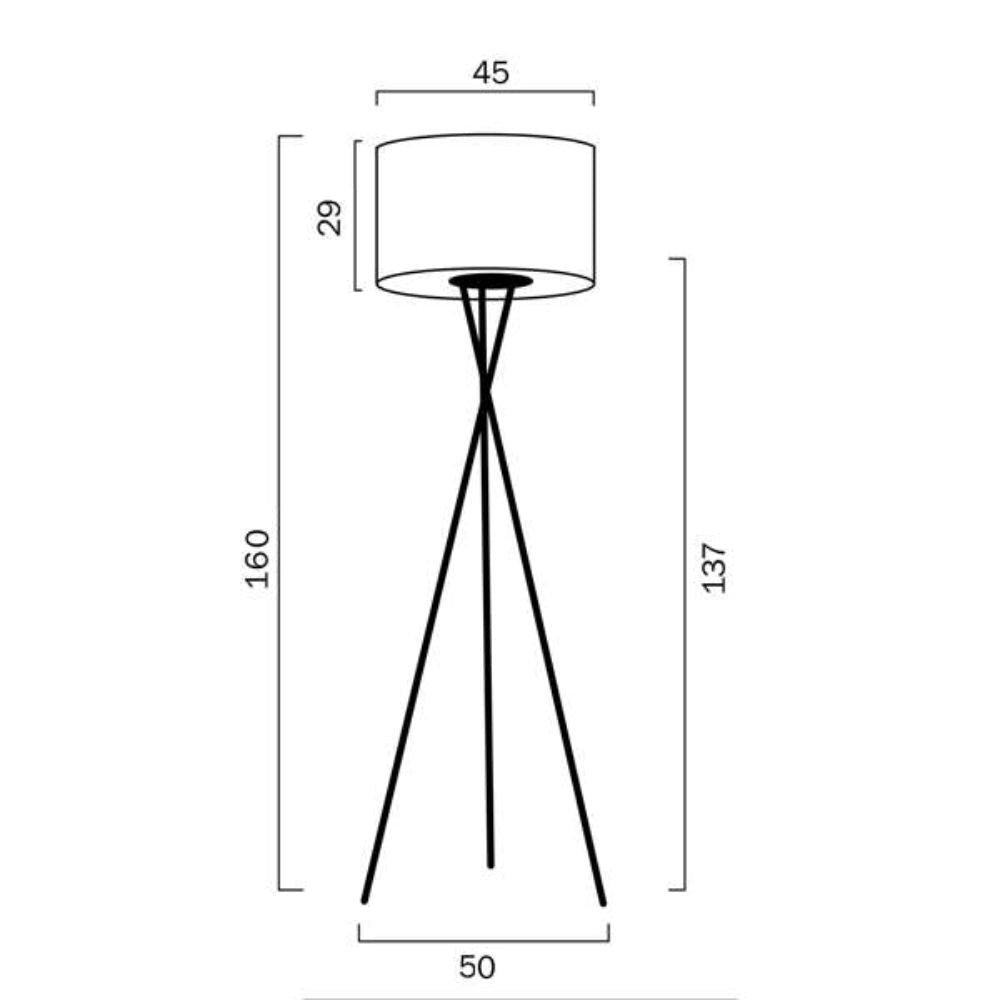 Telbix DENISE - 25W Floor Lamp Telbix, FLOOR LAMPS, telbix-denise-25w-floor-lamp