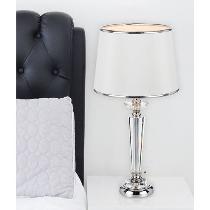 Telbix DIANA - Metal And Crystal Column Table Lamp Telbix, TABLE LAMPS, telbix-diana-metal-and-crystal-column-table-lamp