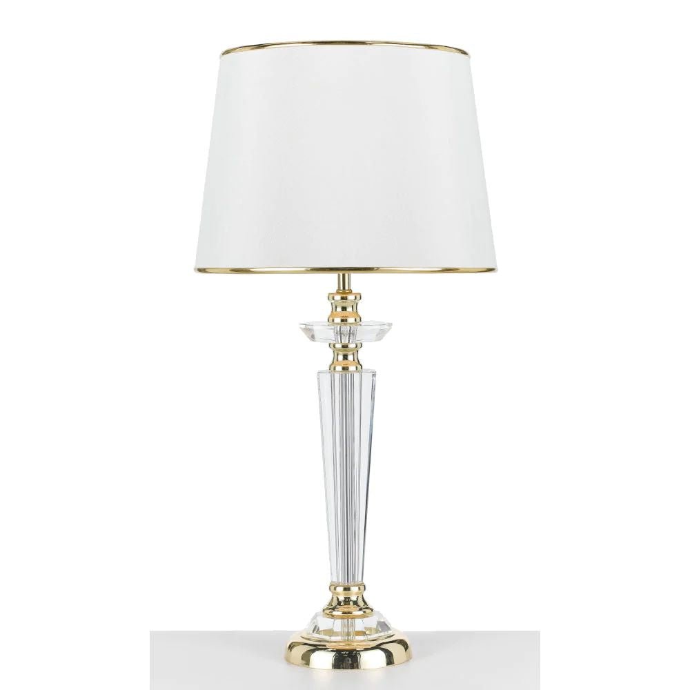 Telbix DIANA - Metal And Crystal Column Table Lamp Telbix, TABLE LAMPS, telbix-diana-metal-and-crystal-column-table-lamp