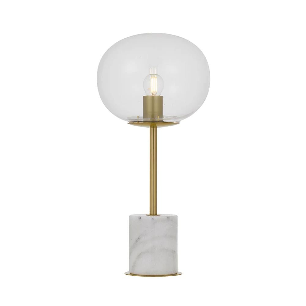 Telbix DIMAS - Metal And Marble Base Table Lamp Telbix, TABLE LAMPS, telbix-dimas-metal-and-marble-base-table-lamp