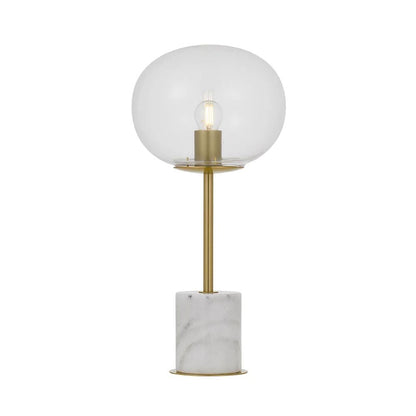 Telbix DIMAS - Metal And Marble Base Table Lamp Telbix, TABLE LAMPS, telbix-dimas-metal-and-marble-base-table-lamp