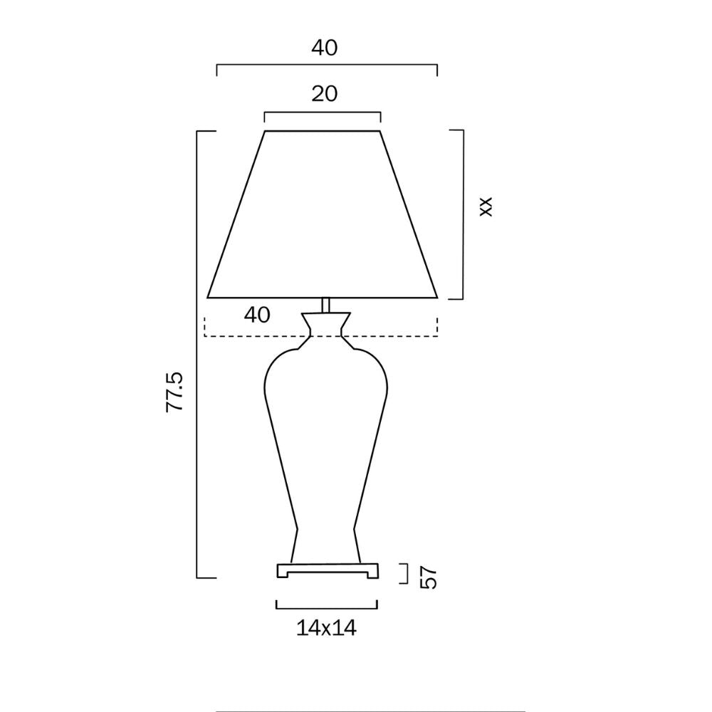 Telbix DONO 40 - Ceramic Table Lamp Telbix, TABLE LAMPS, telbix-dono-40-ceramic-table-lamp