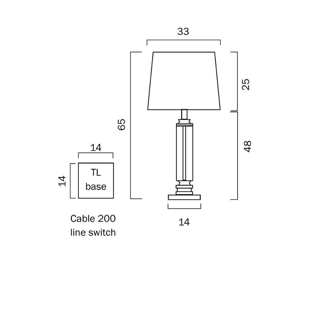 Telbix DORCEL - Metal And Glass Table Lamp Telbix, TABLE LAMPS, telbix-dorcel-metal-and-glass-table-lamp