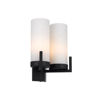 Telbix EAMON - 2 Light Interior Matt Opal Glass Wall Light IP20-WALL LIGHTS-Telbix