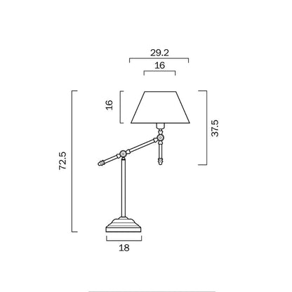 Telbix ELENA - 25W Table Lamp Telbix, TABLE LAMPS, telbix-elena-25w-table-lamp