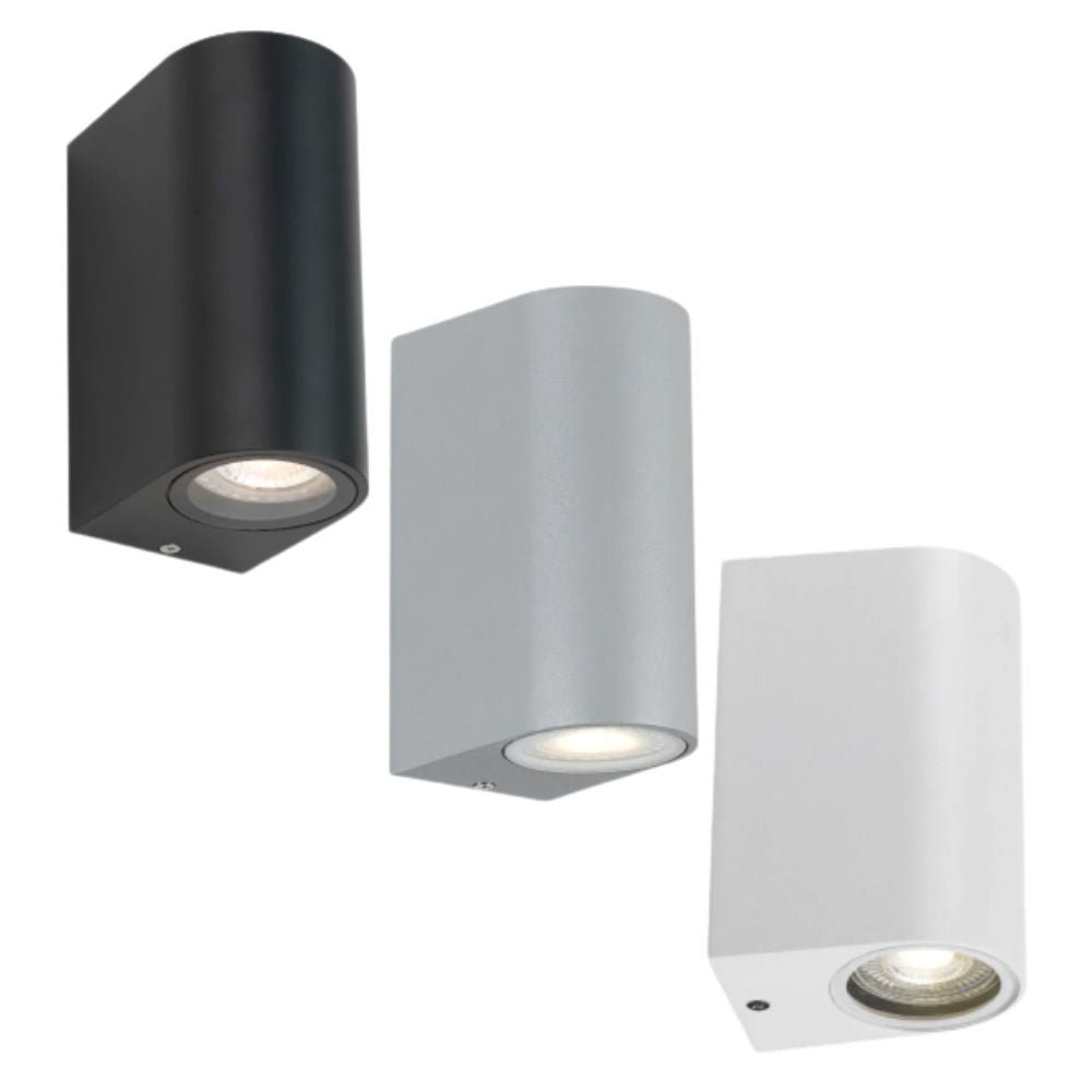 Telbix EOS EX 2 - GU10 Up/Down Wall Light IP54-WALL LIGHTS-Telbix