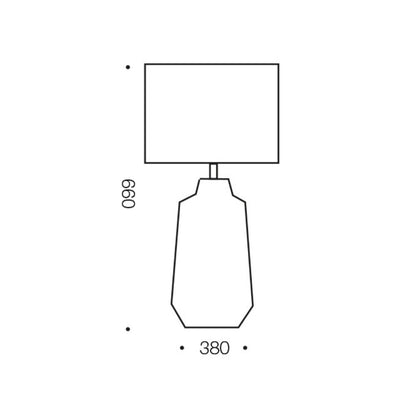 Telbix ESMO - 25W Table Lamp Telbix, TABLE LAMPS, telbix-esmo-25w-table-lamp