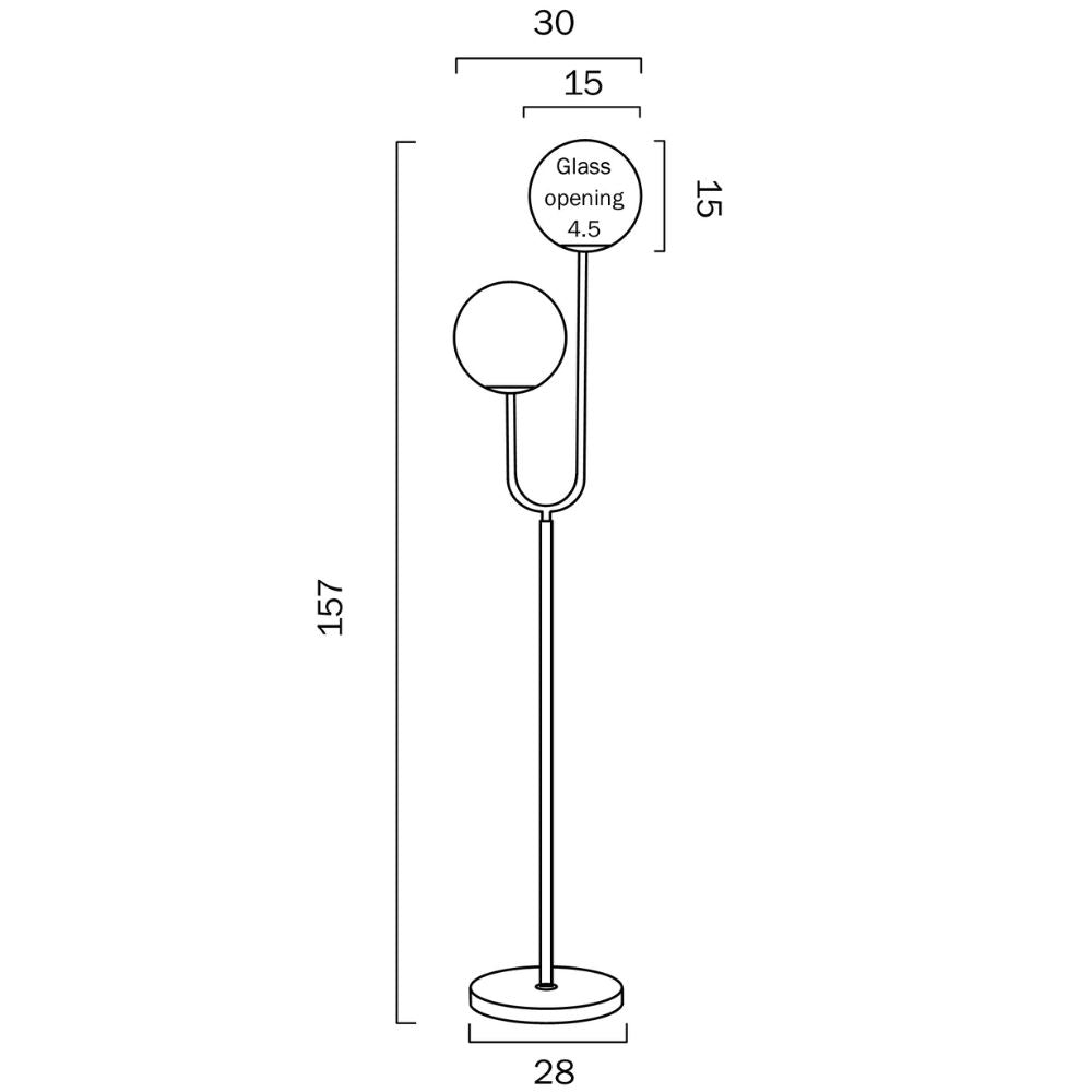 Telbix ETERNA - 25W Floor Lamp Telbix, FLOOR LAMPS, telbix-eterna-25w-floor-lamp