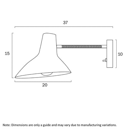 Telbix FARBON - Short Metal Wall Light-WALL LIGHT-Telbix