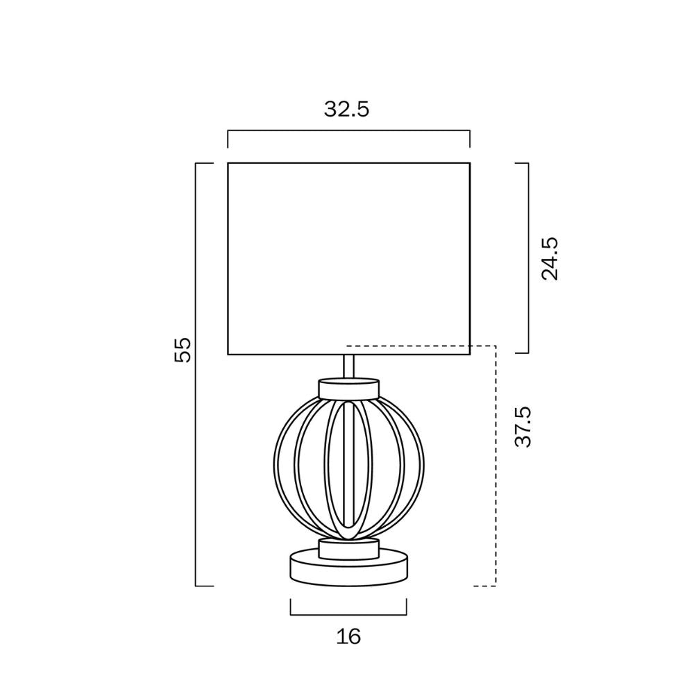 Telbix GRADA - 25W Table Lamp Telbix, TABLE LAMPS, telbix-grada-25w-table-lamp