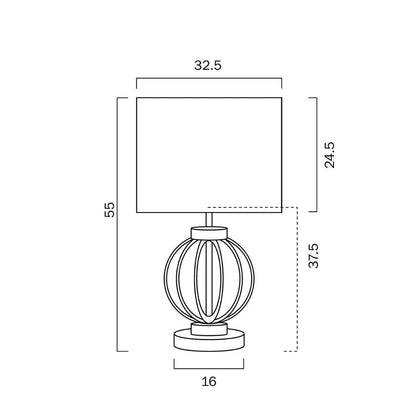 Telbix GRADA - 25W Table Lamp Telbix, TABLE LAMPS, telbix-grada-25w-table-lamp