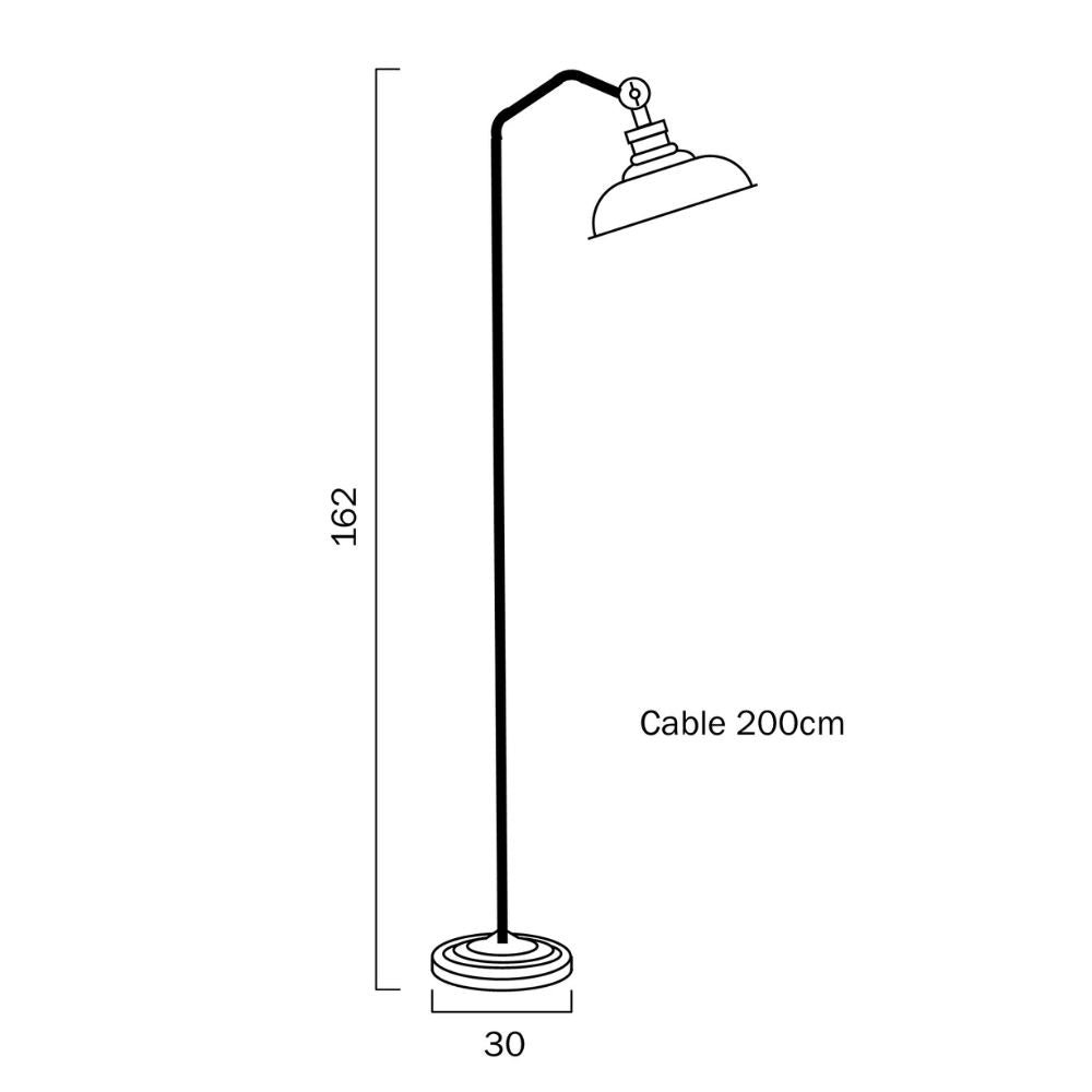 Telbix HERTEL - 25W Floor Lamp Telbix, FLOOR LAMPS, telbix-hertel-25w-floor-lamp