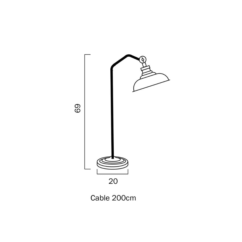 Telbix HERTEL - 25W Table Lamp Telbix, TABLE LAMPS, telbix-hertel-25w-table-lamp