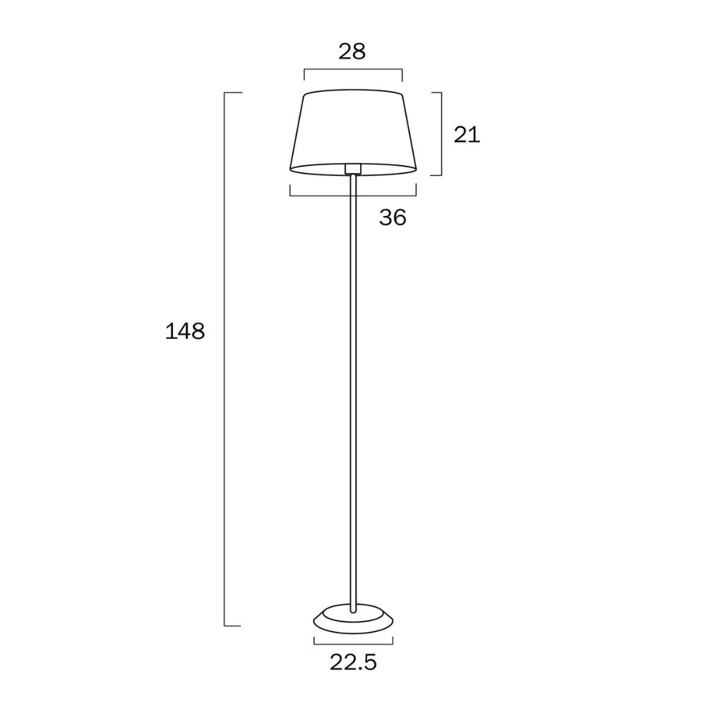 Telbix JAXON - 25W Floor Lamp Telbix, FLOOR LAMPS, telbix-jaxon-25w-floor-lamp