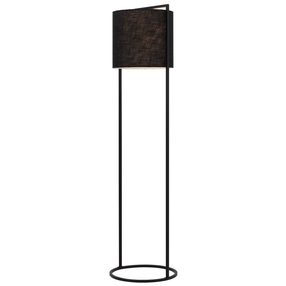 Telbix LOFTUS - Modern-Industrial Boxed Iron & Linen Floor Lamp Telbix, FLOOR LAMP, telbix-loftus-modern-industrial-boxed-iron-linen-floor-lamp