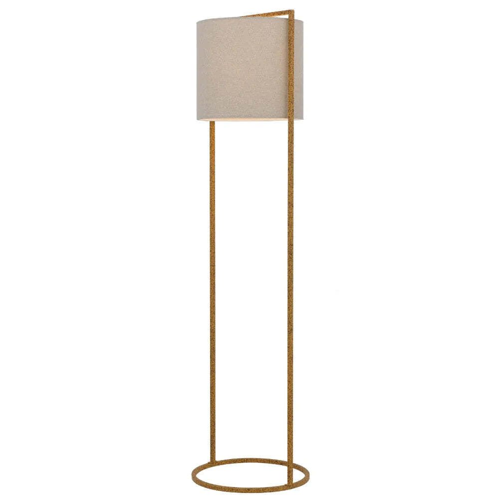 Telbix LOFTUS - Modern-Industrial Boxed Iron & Linen Floor Lamp Telbix, FLOOR LAMP, telbix-loftus-modern-industrial-boxed-iron-linen-floor-lamp