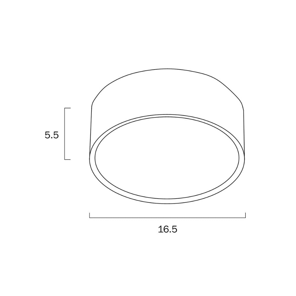 Telbix NARA - 18W LED Tri-Colour Dimmable 157mm Round Surface Mount Downlight-DOWNLIGHTS-Telbix