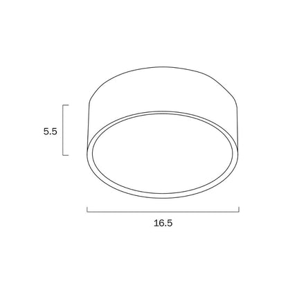 Telbix NARA - 18W LED Tri-Colour Dimmable 157mm Round Surface Mount Downlight-DOWNLIGHTS-Telbix