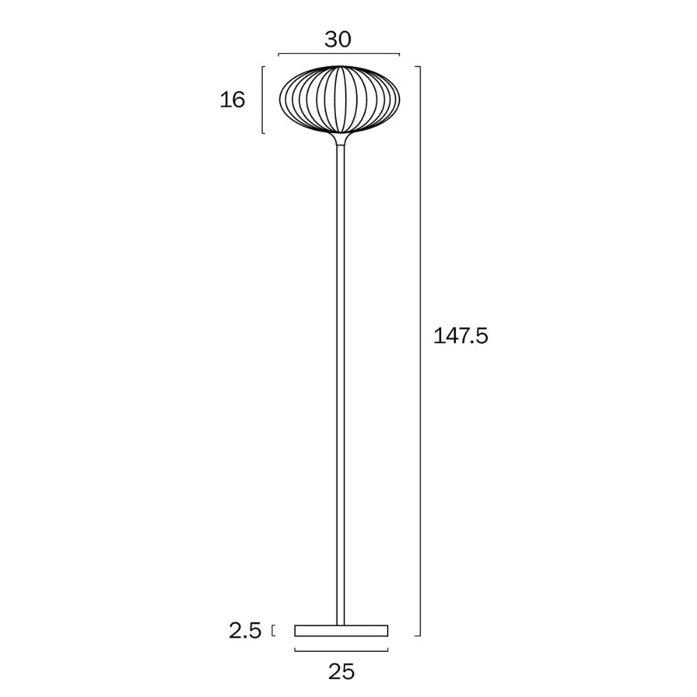 Telbix NORI - 25W Floor Lamp Telbix, FLOOR LAMPS, telbix-nori-25w-floor-lamp