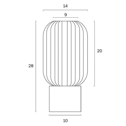 Telbix NORI - 25W Table Lamp Telbix, TABLE LAMPS, telbix-nori-25w-table-lamp