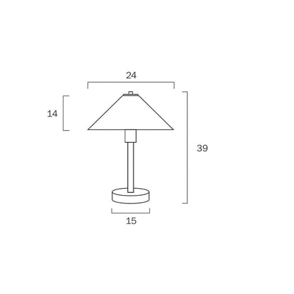 Telbix OHIO - 25W Table Lamp-TABLE LAMPS-Telbix