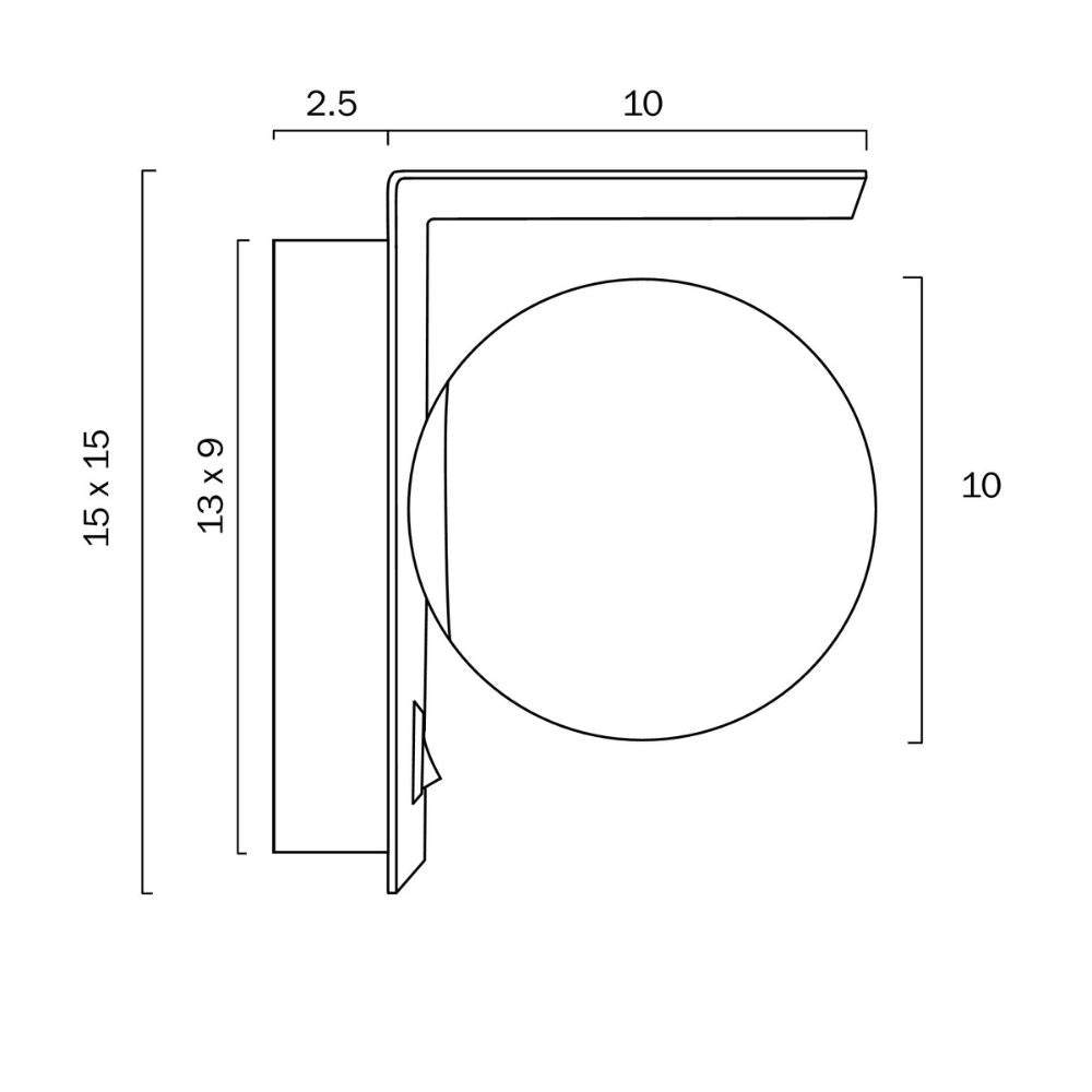 Telbix OLIO- 1 Light Wall Light-WALL LIGHTS-Telbix