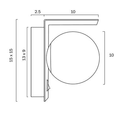 Telbix OLIO- 1 Light Wall Light-WALL LIGHTS-Telbix