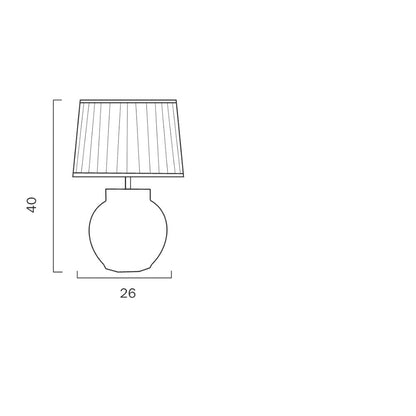 Telbix PADMA - 25W Table Lamp Lamp Telbix, TABLE LAMPS, telbix-padma-25w-table-lamp-lamp