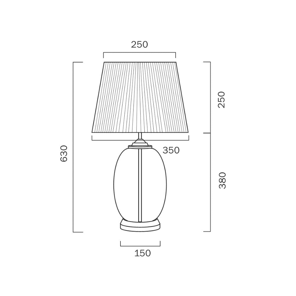 Telbix PERLA - 25W Table Lamp Telbix, TABLE LAMPS, telbix-perla-25w-table-lamp