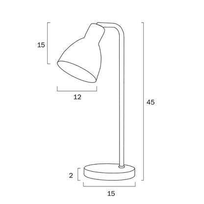 Telbix PIVOT - 25W Table Lamp Telbix, DESK LAMPS, telbix-pivot-25w-table-lamp