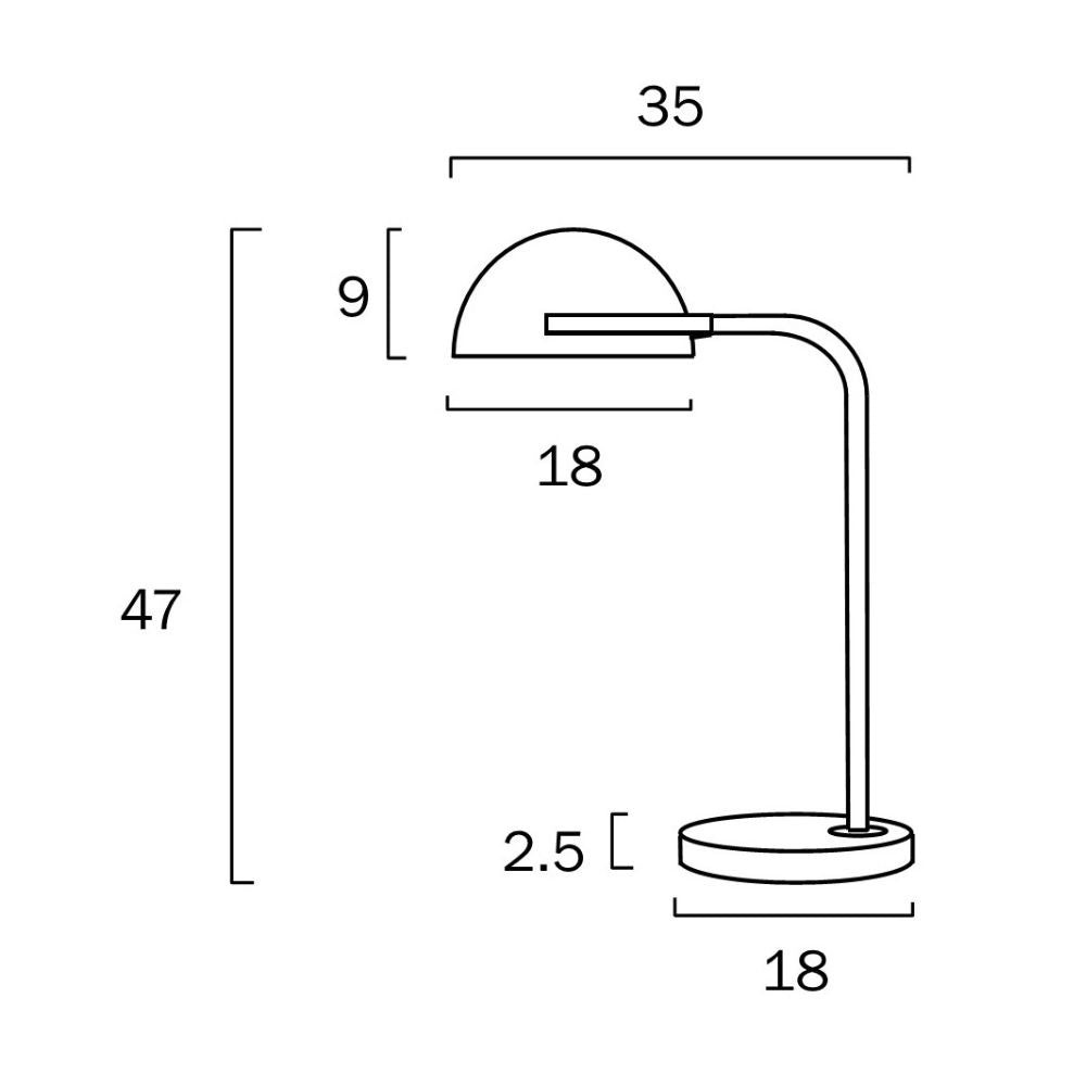 Telbix POLLARD - 25W Table Lamp Telbix, TABLE LAMPS, telbix-pollard-25w-table-lamp