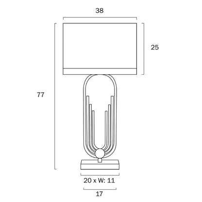 Telbix ROLDAN - 25W Table Lamps Telbix, TABLE LAMPS, telbix-roldan-25w-table-lamps